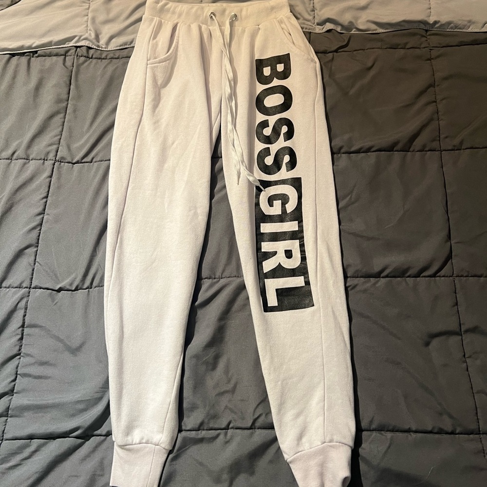 White sweatpants
